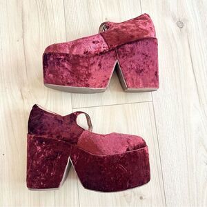 Red Velvet Jeffrey Campbell Platform Mary Jane’s